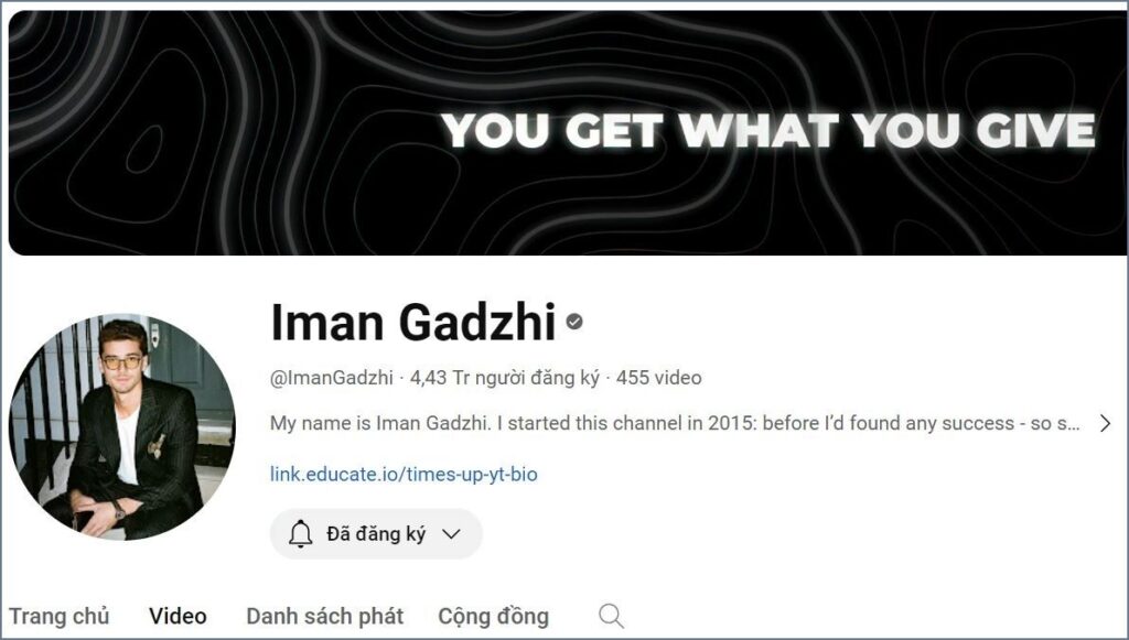 Hành trình xây dựng thương hiệu cá nhân cảu Iman Gadzhi