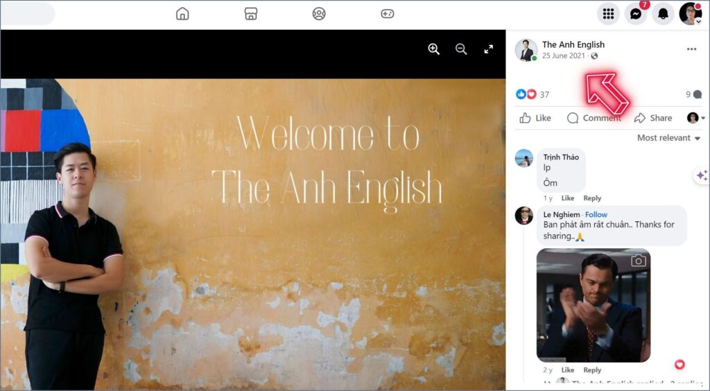 Hành trình xây dựng tiếng anh của thầy Thế Anh english