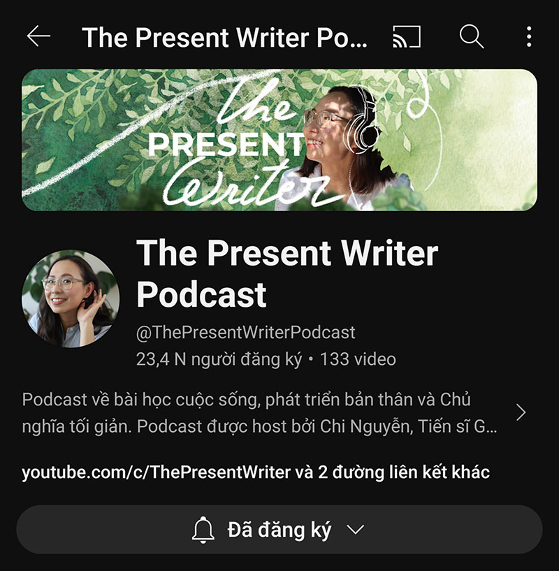 the present writer podcast