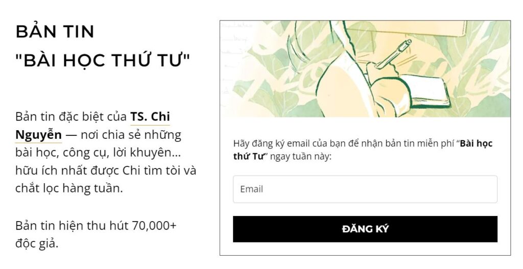 Bản tin bài học thứ 4 của chị chi nguyễn