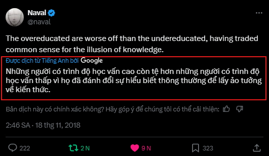 Những người có trình độ học vấn cao còn tệ hơn những người có trình độc học vấn thấp