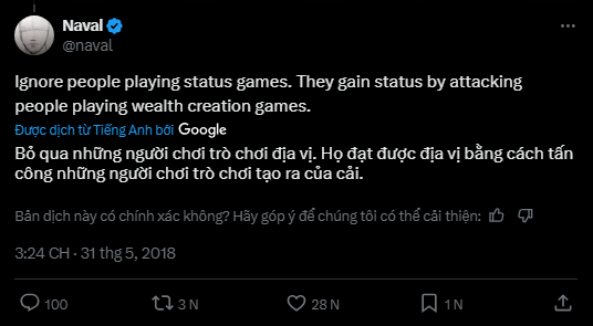 Bỏ qua những người chơi trò chơi địa vị