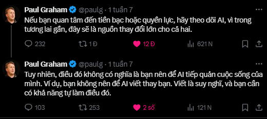 Vẫn phải viết khi có AI - Paul Graham