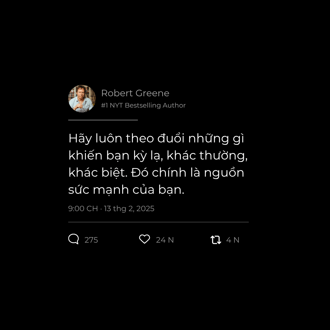 Hãy kỳ lạ, tự do, và luôn là chính mình